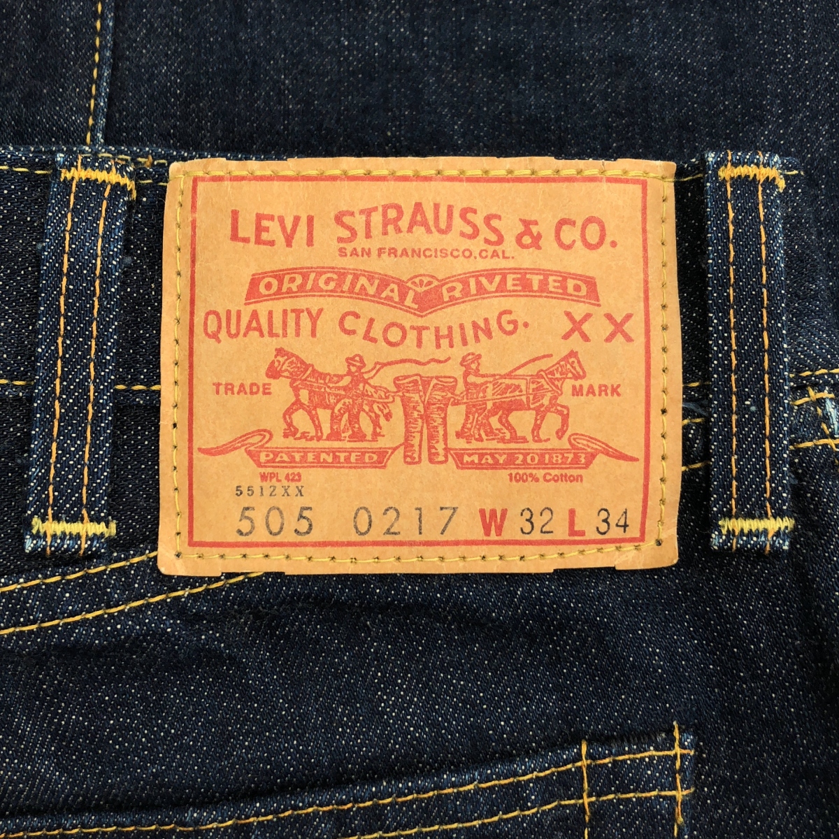 Levi's / リーバイス 505 セルビッチ ジッパー デニムパンツ