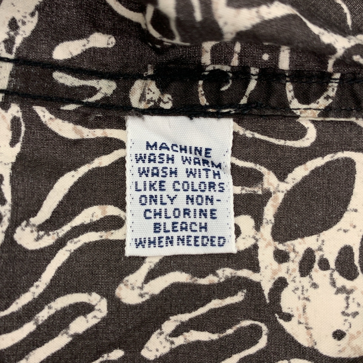 その他 ヴィンテージ CLAYTON コットン ドラゴン柄 オープンカラー 半袖シャツ