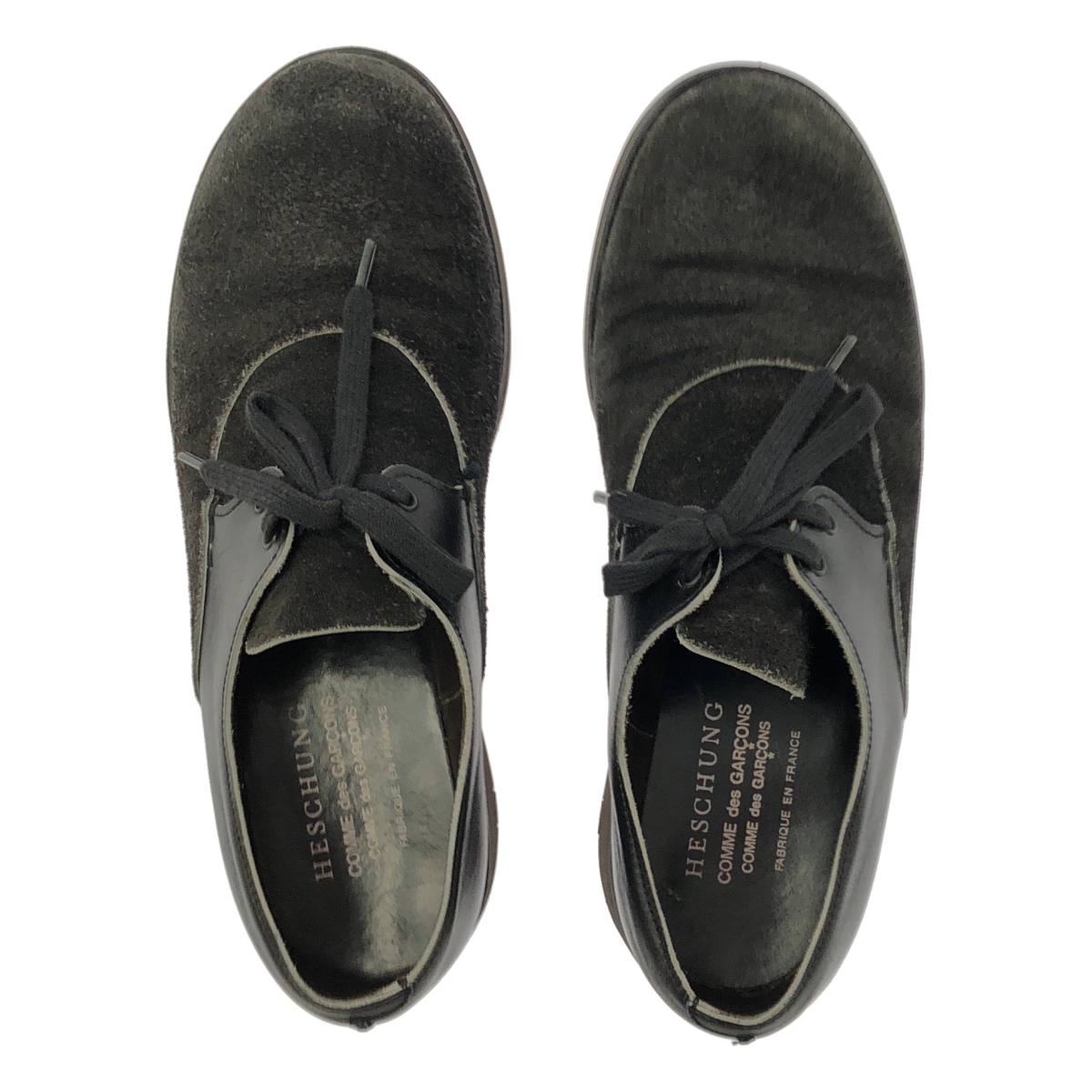 COMME des GARCONS COMME des GARCONS / コムコム ×HESCHUNG エシュン スエードレザー 切替 ドレスシューズ