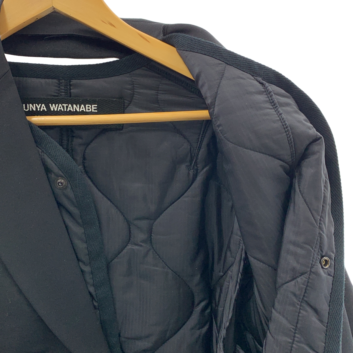 JUNYA WATANABE COMME des GARCONS / ジュンヤワタナベ パデッド キルティング オーバーサイズ レイヤード ジャケット