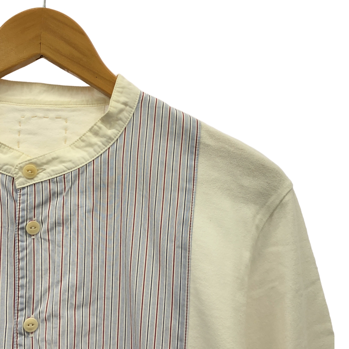 visvim / ビズビム MARCELLA KURTA SHIRT L/S / バンドカラー ストライプ カットソー