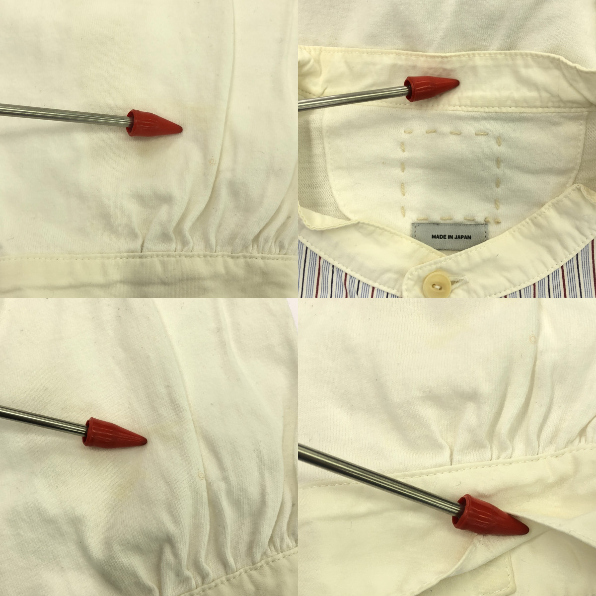 visvim / ビズビム MARCELLA KURTA SHIRT L/S / バンドカラー ストライプ カットソー