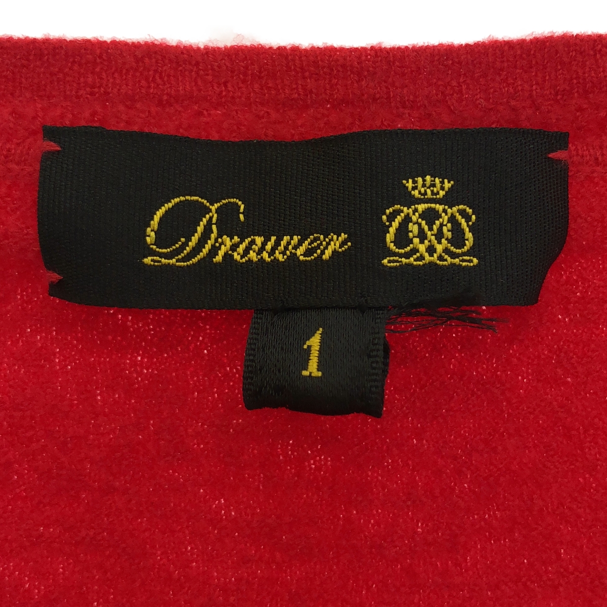 Drawer / ドゥロワー ウール ワンポイントロゴ スリット ニット セーター