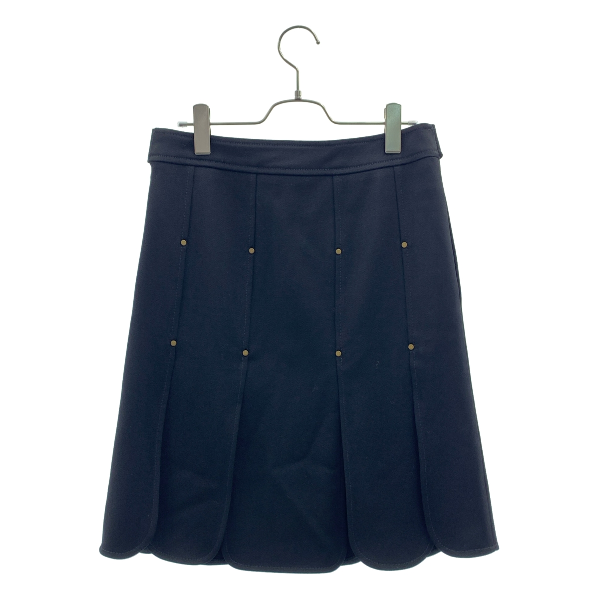 RED VALENTINO / レッドヴァレンティノ スタッズ 装飾 スリット スカート