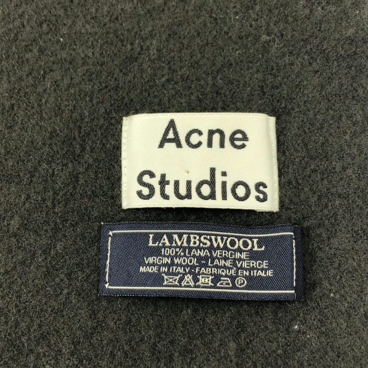 Acne Studios / アクネストゥディオズ LAMBSWOOL / ウール フリンジ 大判 ストール マフラー / ユニセックス