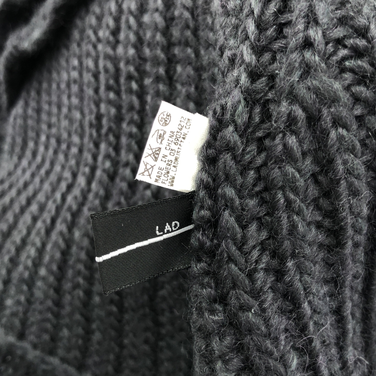 LAD MUSICIAN / ラッドミュージシャン ウール ニット スヌード マフラー