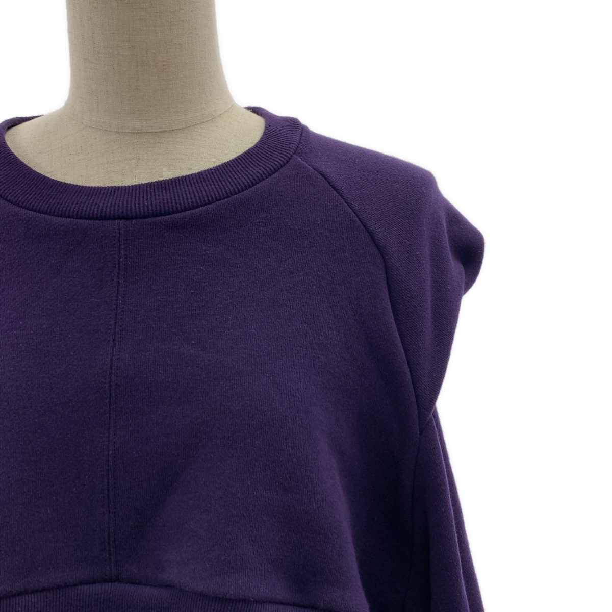 UN3D / アンスリード パワーショルダーショート スウェット トレーナー