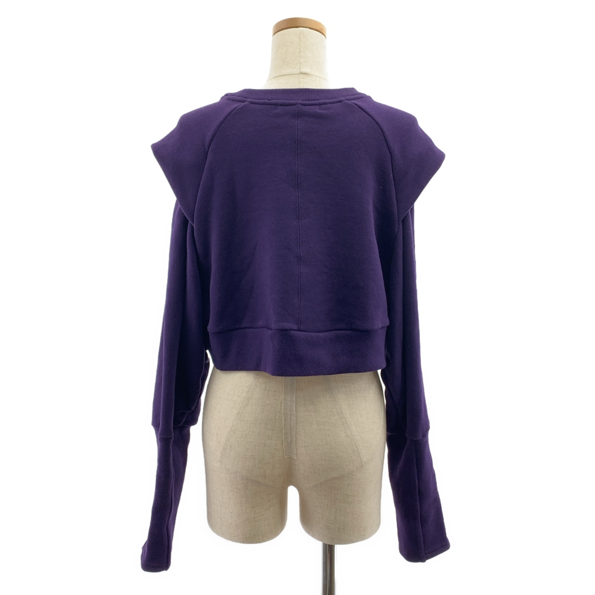 UN3D / アンスリード パワーショルダーショート スウェット トレーナー