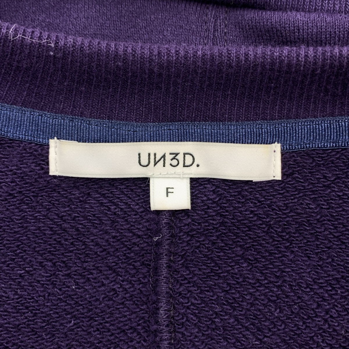 UN3D / アンスリード パワーショルダーショート スウェット トレーナー