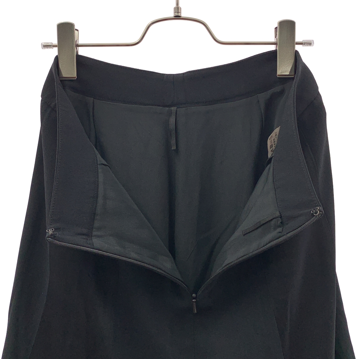 Max Mara / マックスマーラ シルク混 異素材切替 フレアスカート