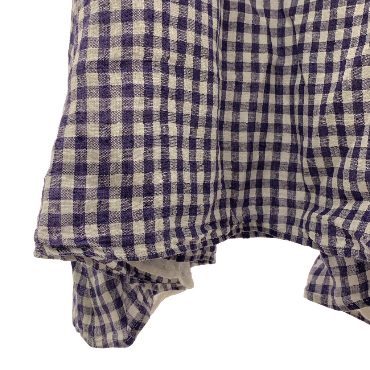 R & D.M.Co- / オールドマンズテーラー リネン ギンガムチェック ワンピース