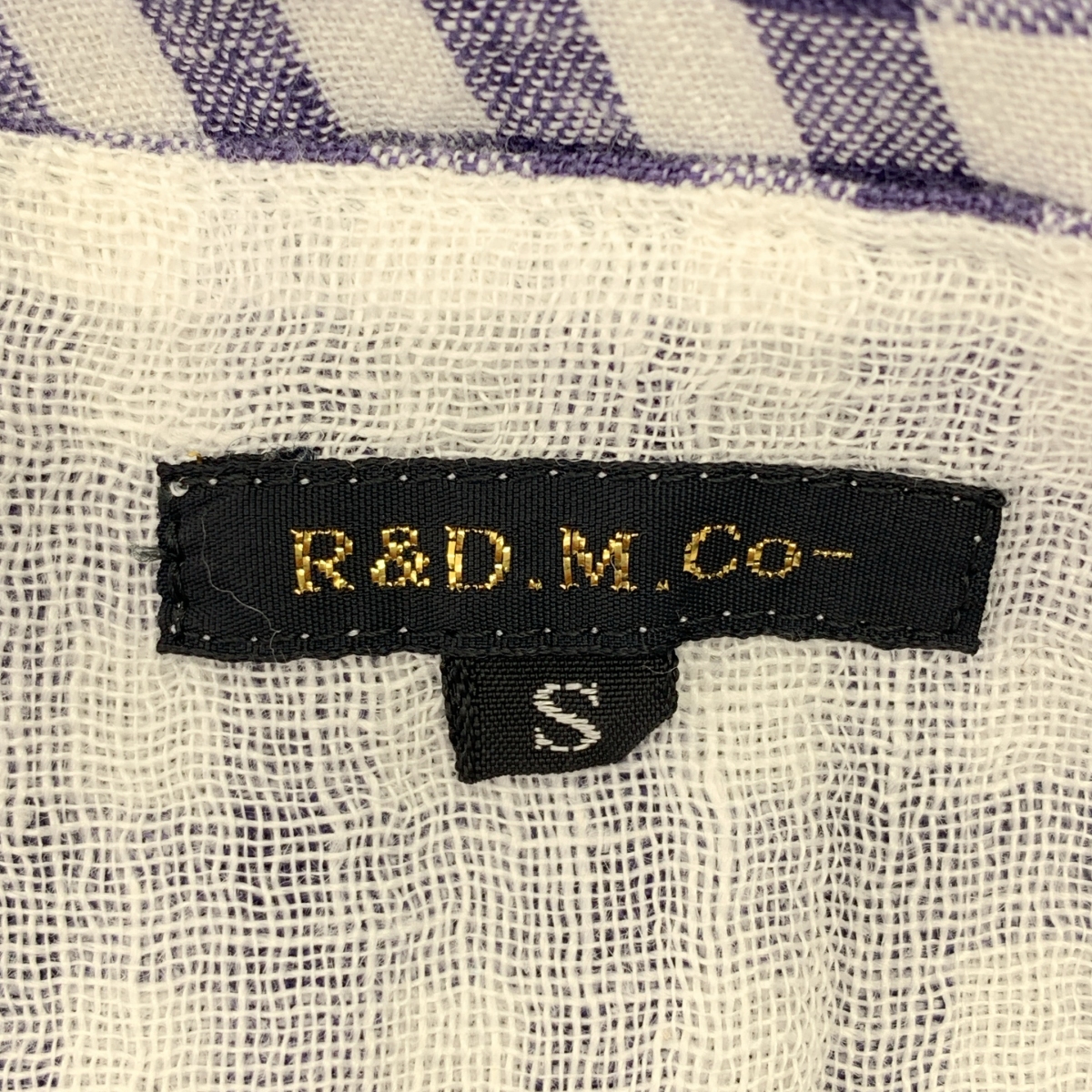 R & D.M.Co- / オールドマンズテーラー リネン ギンガムチェック ワンピース