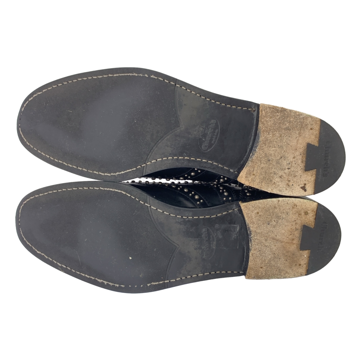 Church's / チャーチ BURWOOD MET スタッズ ウイングメダリオンチップ レザー シューズ