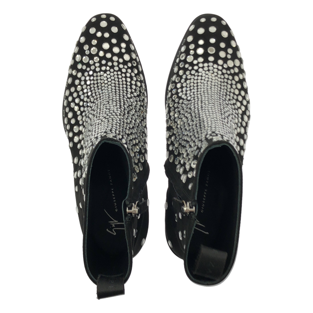 Giuseppe Zanotti / ジュゼッペザノッティ Peghasus Boot / スエード レザー 装飾 サイドジップ ショートブーツ