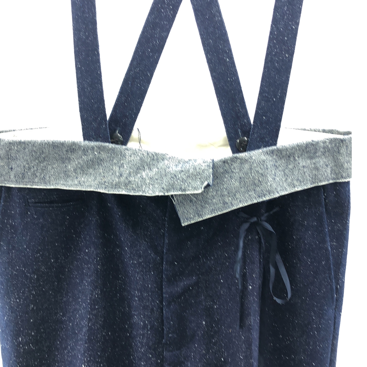 Midorikawa / ミドリカワ × NGAP /エヌジーエイピーコラボ SUSPENDER SLACKS シルク デニム サスペンダースラックス パンツ