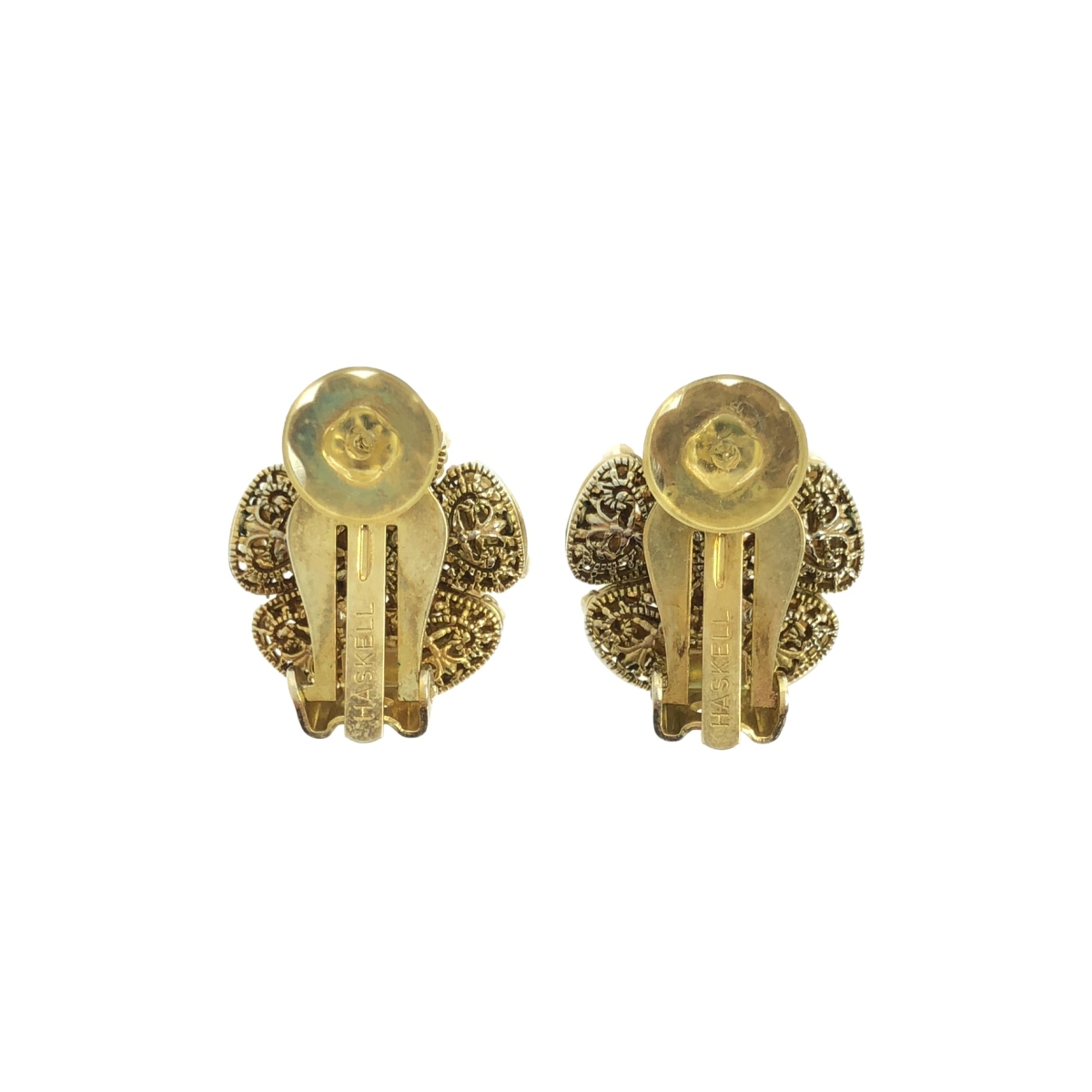 mariam haskell / ミリアムハスケル フラワー型 パール イヤリング