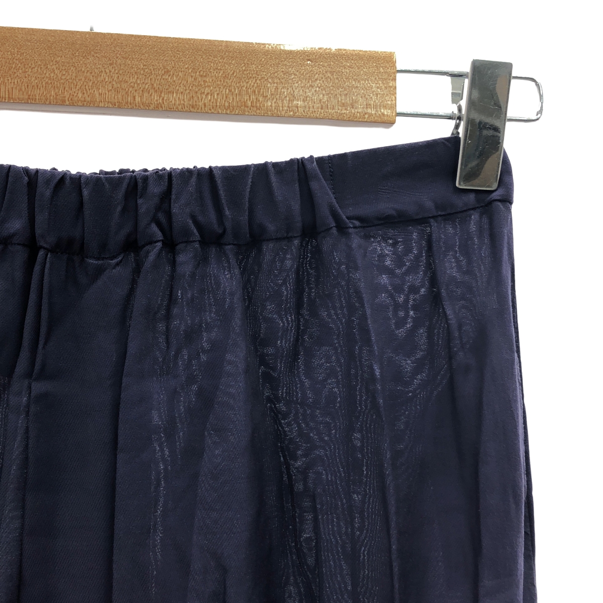 ATON / エイトン NATURAL DYE CUPRA SILK KERSEY FRONT DRAPED SKIRT フロントドレープ スカート