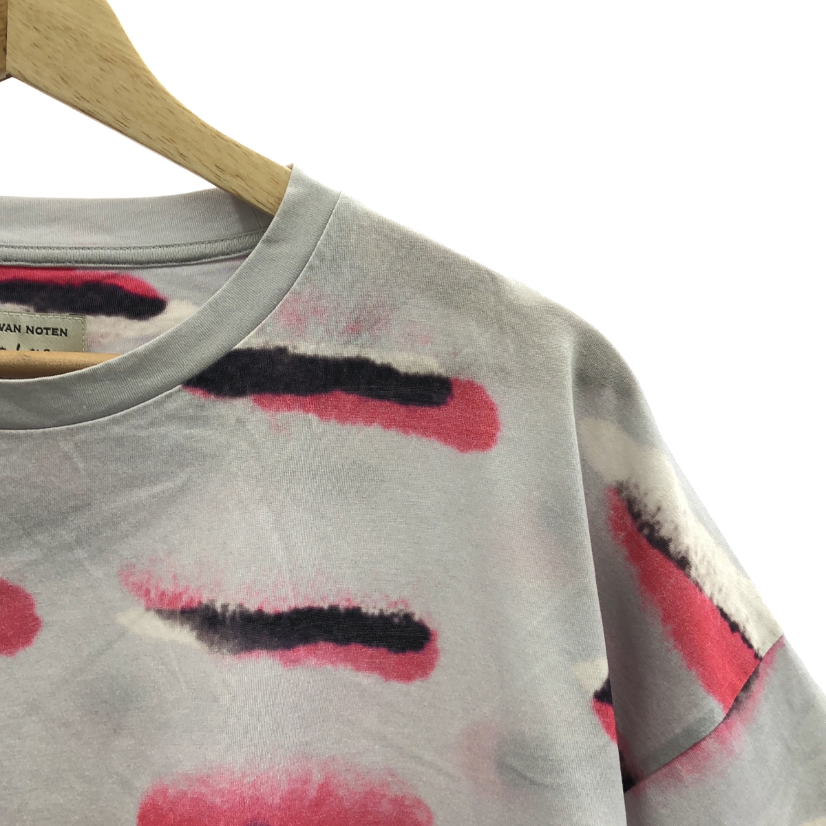 DRIES VAN NOTEN / ドリスヴァンノッテン Len Lye コットン プリント クルーネック カットソー