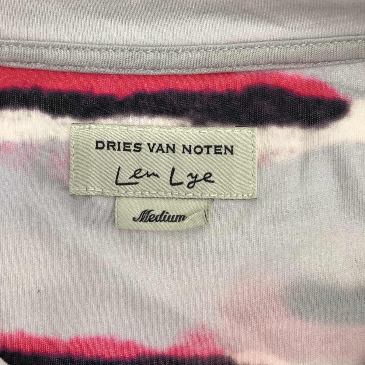 DRIES VAN NOTEN / ドリスヴァンノッテン Len Lye コットン プリント クルーネック カットソー