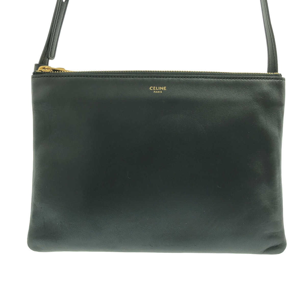 CELINE / セリーヌ トリオ レザーショルダーバッグ