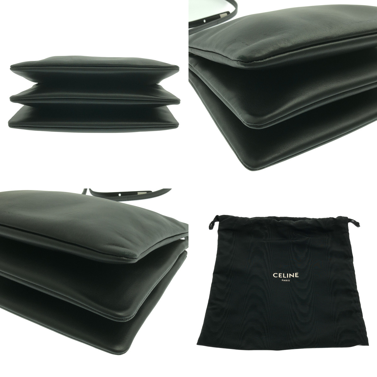 CELINE / セリーヌ トリオ レザーショルダーバッグ