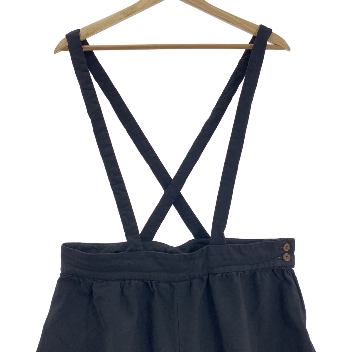 COMME des GARCONS COMME des GARCONS / コムコム ポリ吊りサロペット ボリューム ワイドパンツ