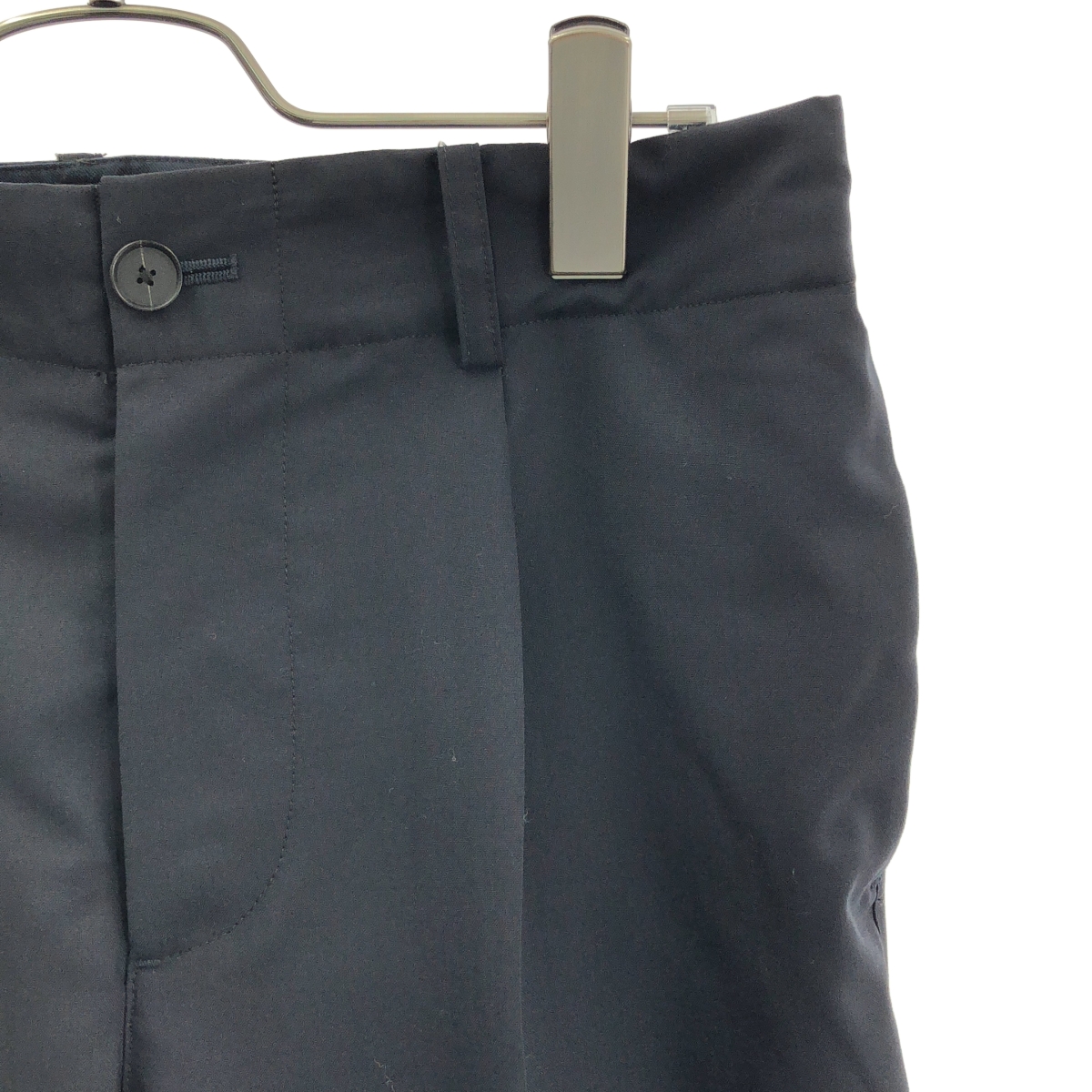 その他 ウール センタープレス タック スラックス パンツ