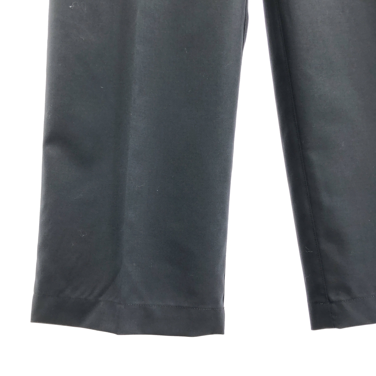 その他 ウール センタープレス タック スラックス パンツ