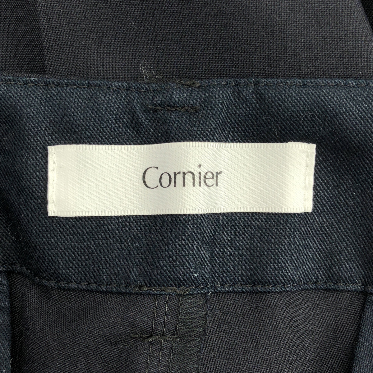 その他 ウール センタープレス タック スラックス パンツ