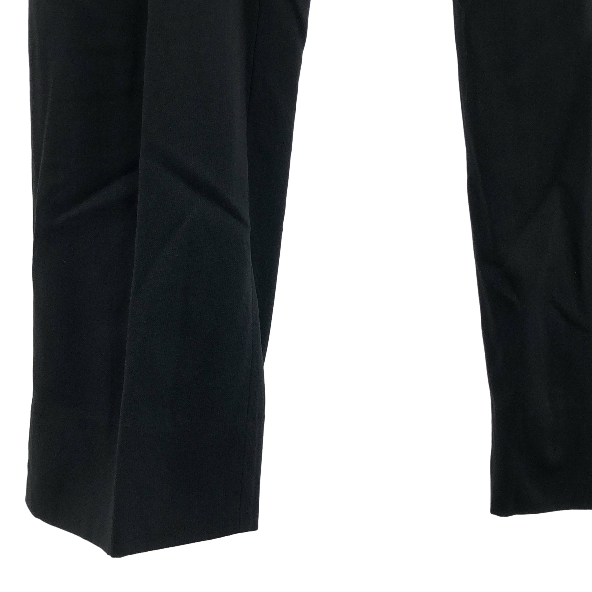 ANN DEMEULEMEESTER / アンドゥムルメステール オリゾンティタグ ウール ナイロン ストレート スラックス