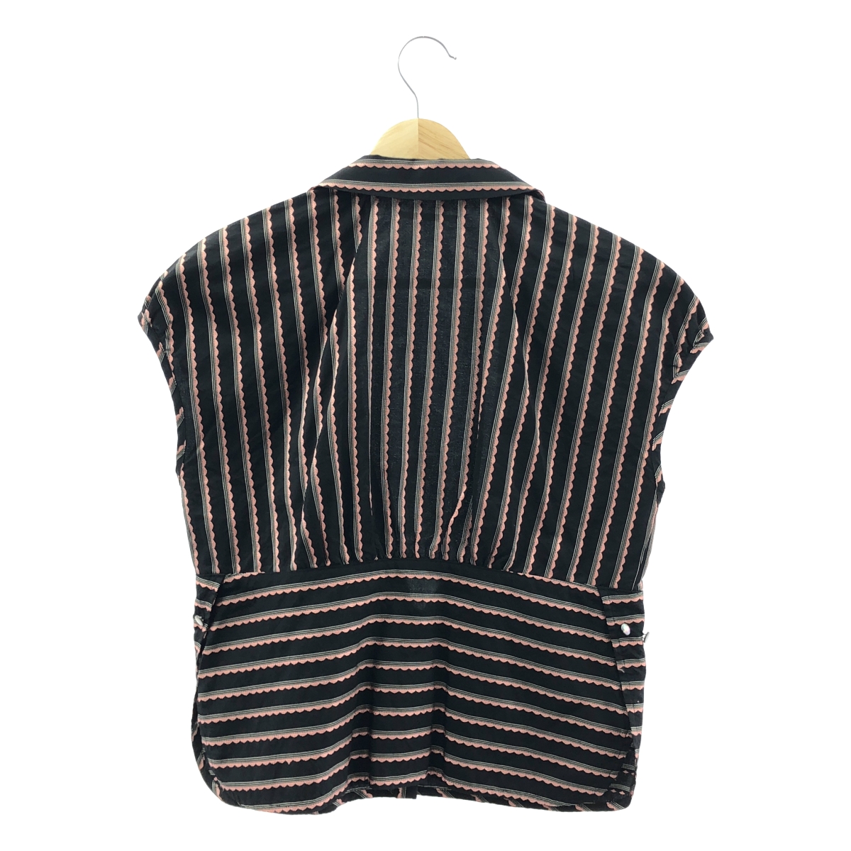 mina perhonen / ミナペルホネン frill 刺しゅう ノースリーブ ブラウス