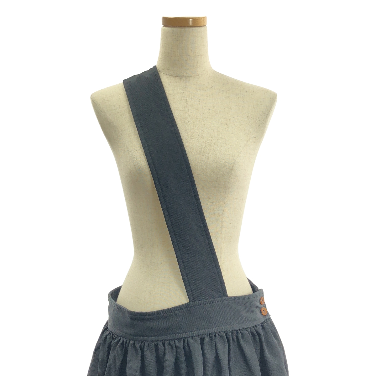 BLACK COMME des GARCONS / ブラックコムデギャルソン 染め加工 サイドジップ ジャンパースカート