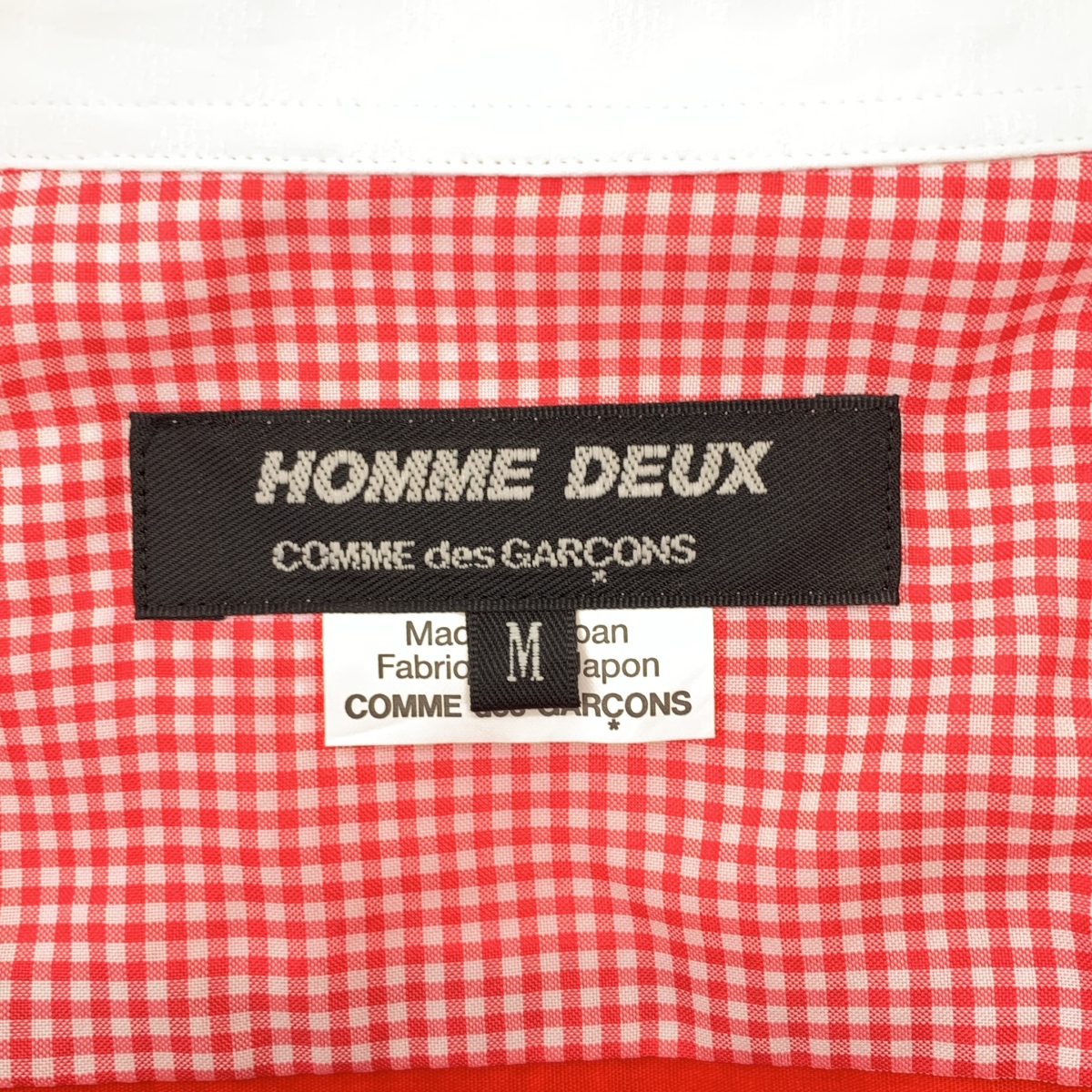 COMME des GARCONS HOMME DEUX / コムデギャルソンオムドゥ 製品加工 コットン 切替 シャツ