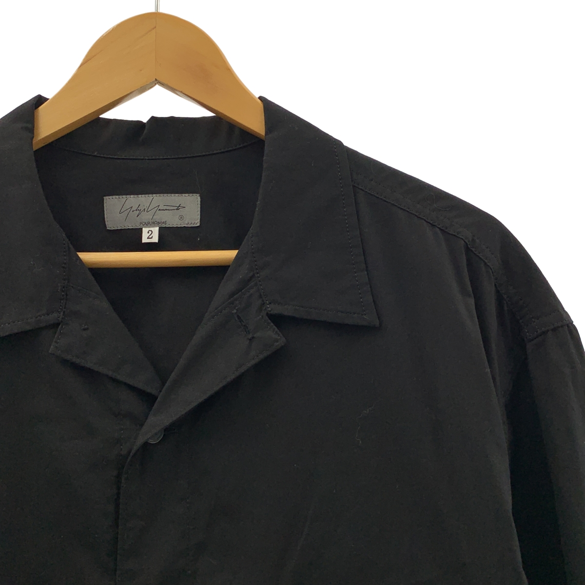 YOHJI YAMAMOTO POUR HOMME / ヨウジヤマモトプールオム CHAIN STITCH BROAD 3PKT SHIRT コットン シャツ