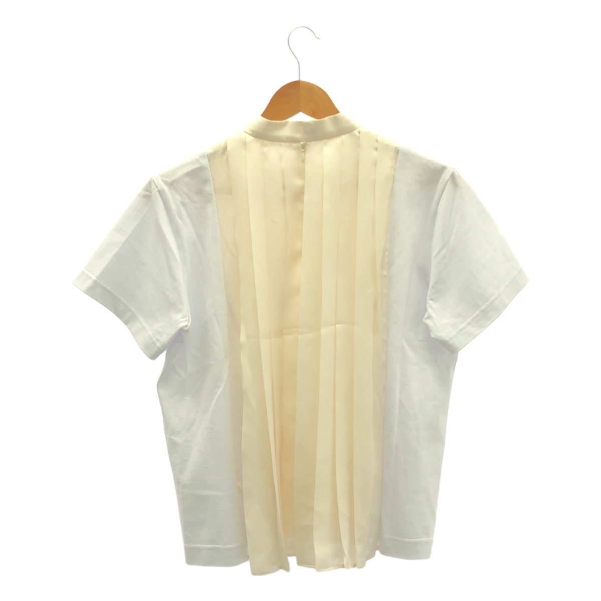 sacai / サカイ Cotton Jersey x Satin T-Shirt プリーツ トップス