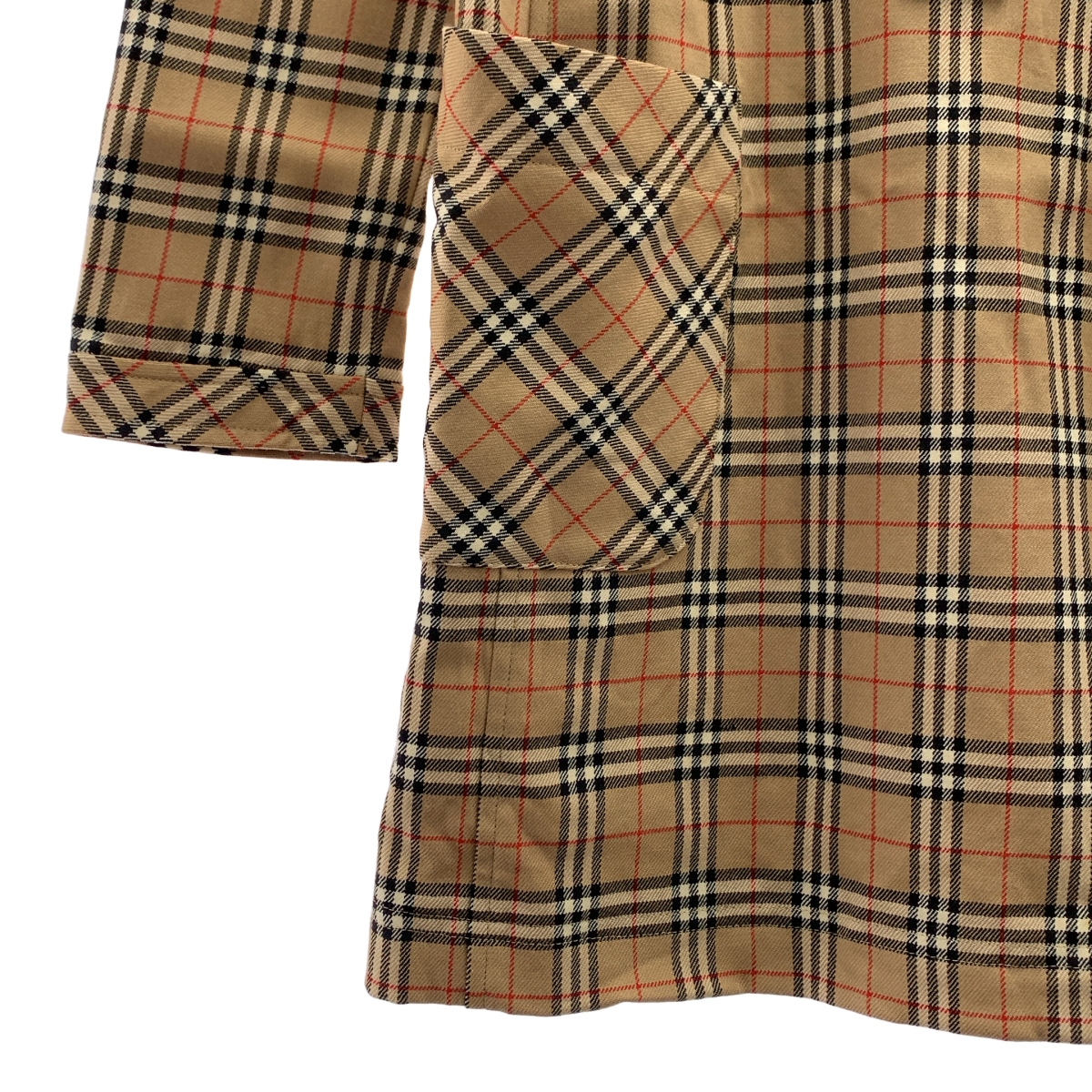 その他 ウール ノバチェック シャツワンピース