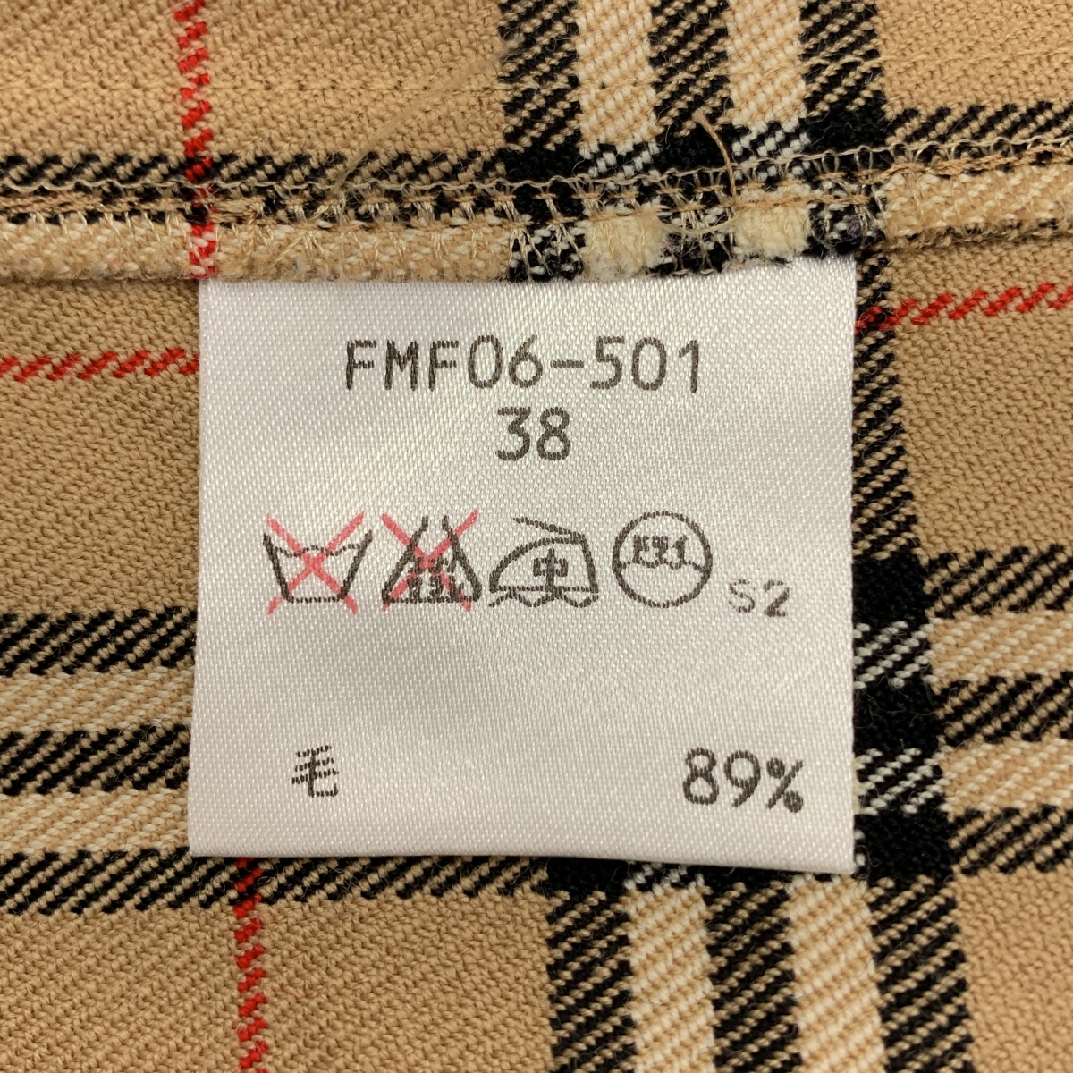 その他 ウール ノバチェック シャツワンピース