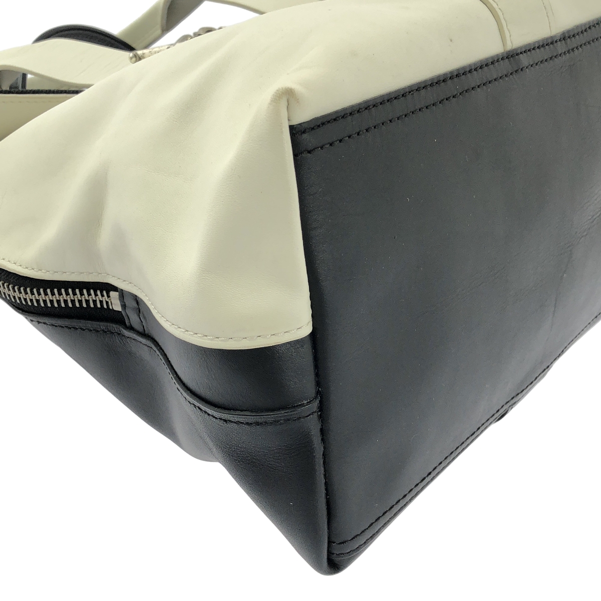 3.1 Phillip Lim / スリーワンフィリップリム レザー バイカラー ジップ トートバッグ