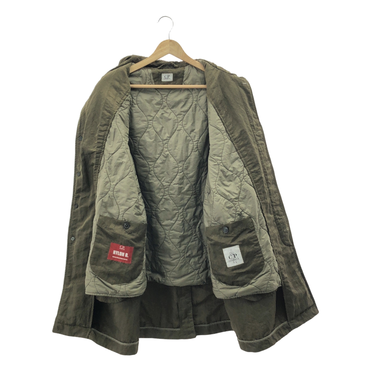 C.P. COMPANY / シーピーカンパニー NYLON B. 中綿キルティングライニング ナイロン ステンカラーコート