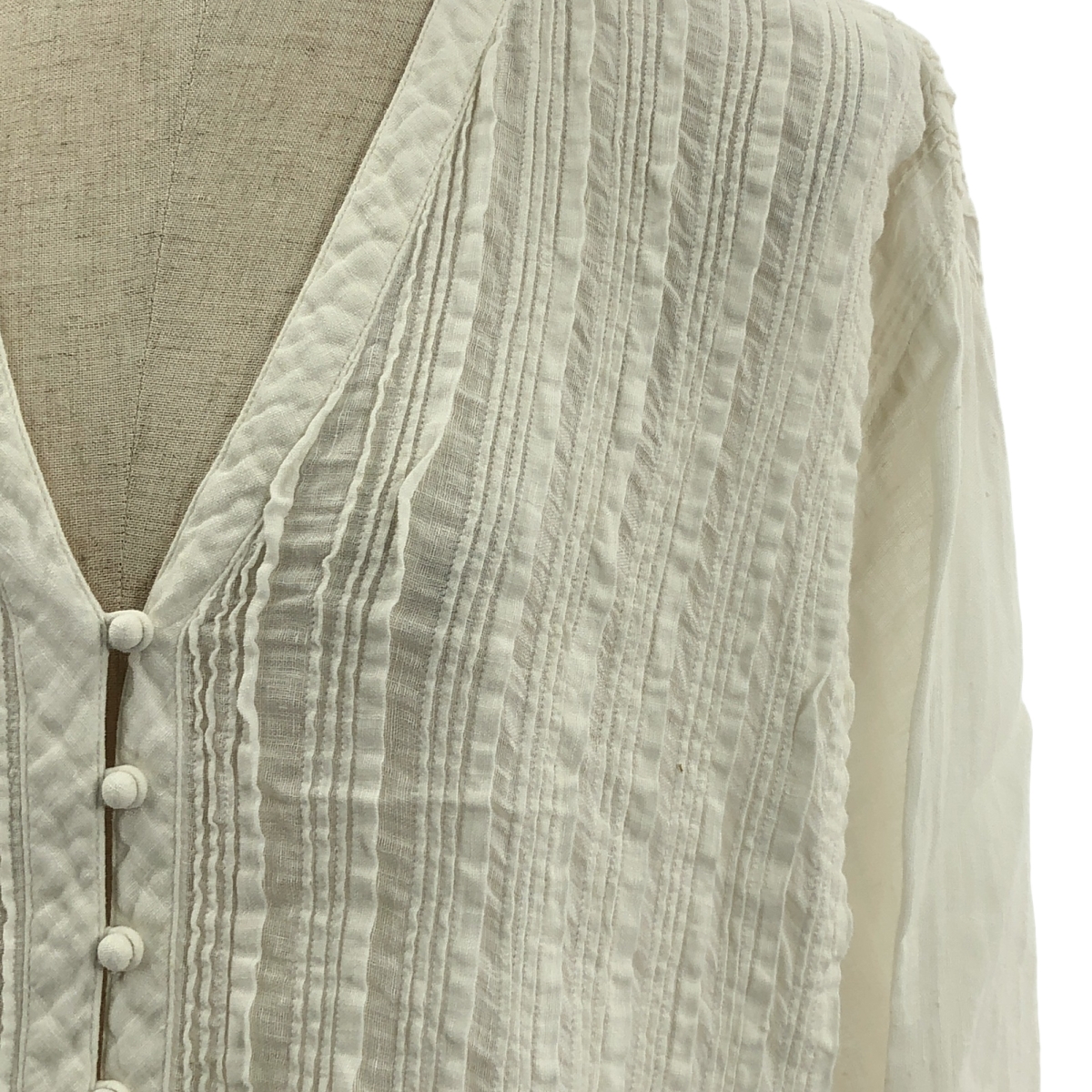 maison de SOIL / メゾンドソイル リネン ピンタック ワンピース