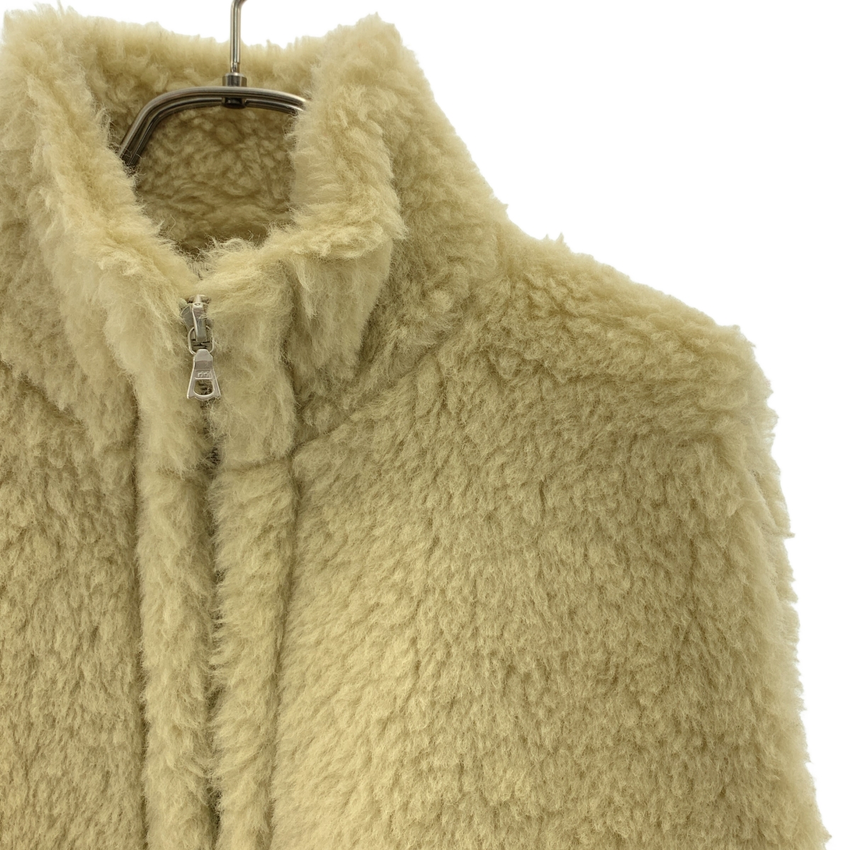 AURALEE / オーラリー SHETLAND WOOL BOA ZIP VEST シェットランドウール ジップ ボアベスト