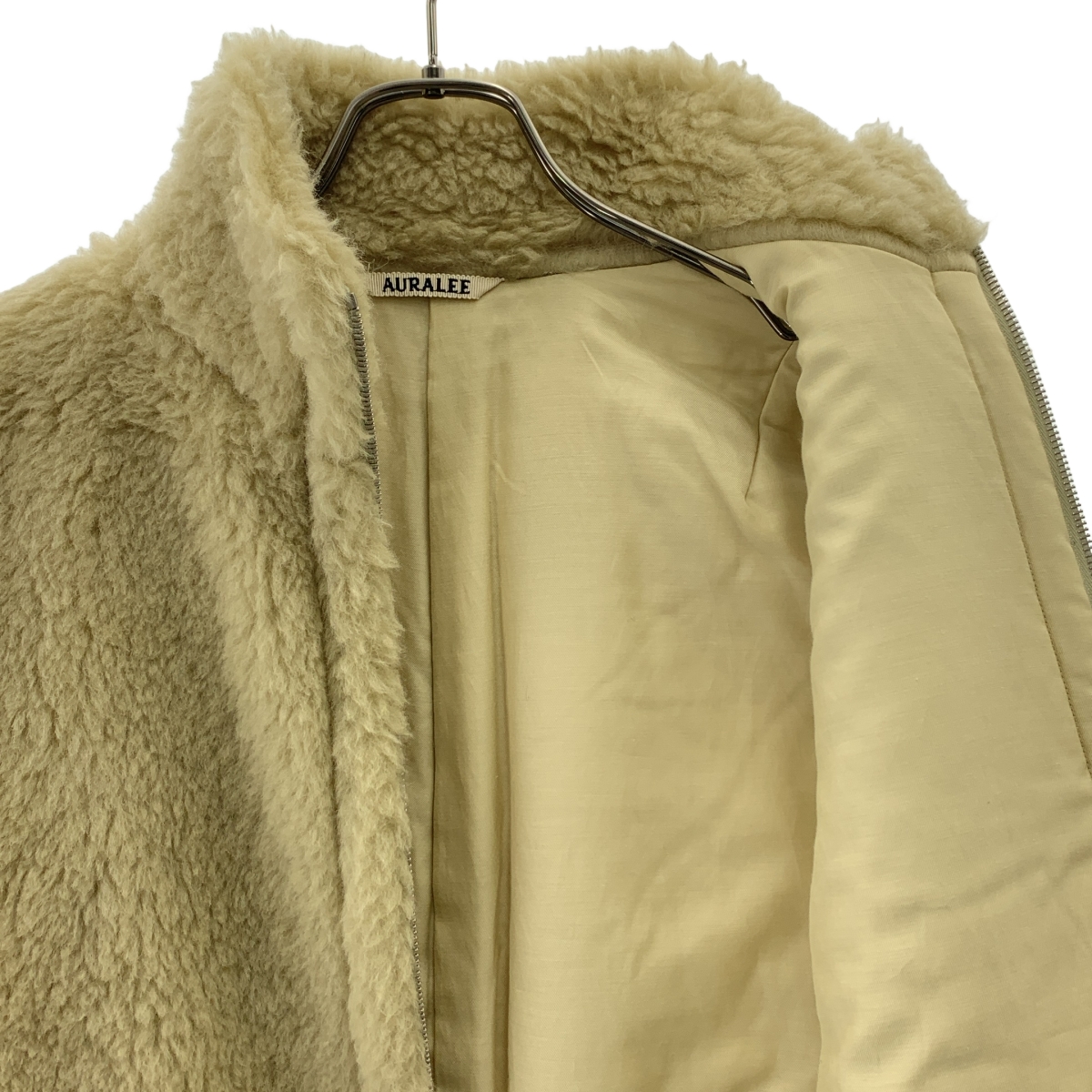 AURALEE / オーラリー SHETLAND WOOL BOA ZIP VEST シェットランドウール ジップ ボアベスト