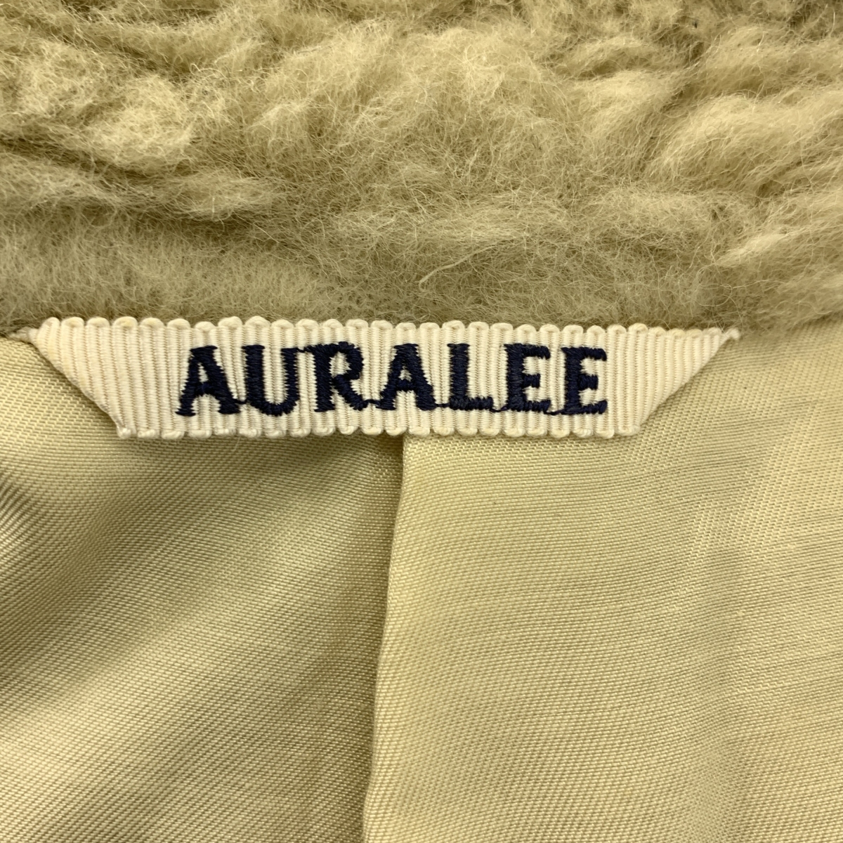 AURALEE / オーラリー SHETLAND WOOL BOA ZIP VEST シェットランドウール ジップ ボアベスト