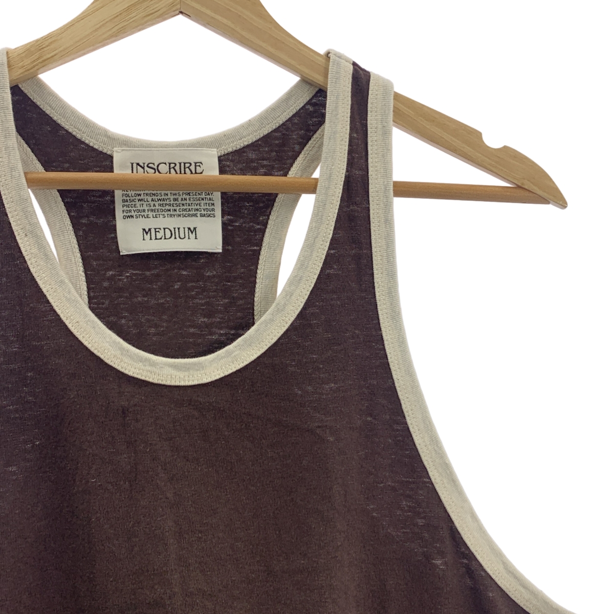 INSCRIRE / アンスクリア Wellness T/T フロッキー プリント コットン タンクトップ