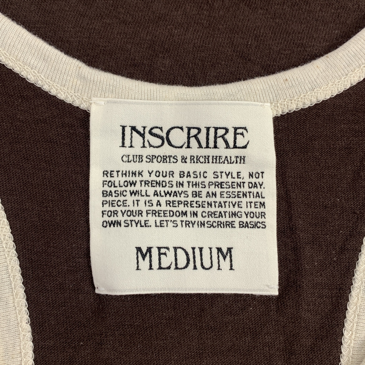 INSCRIRE / アンスクリア Wellness T/T フロッキー プリント コットン タンクトップ