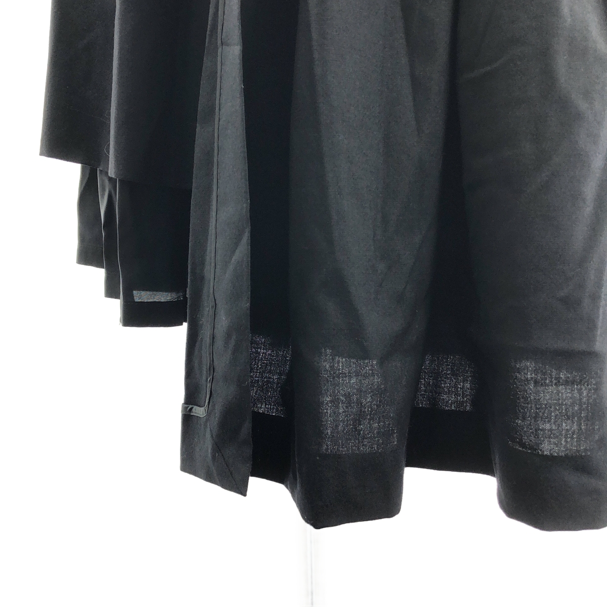 noir kei ninomiya / ノワールケイニノミヤ ウール ギャザー レイヤード スカート