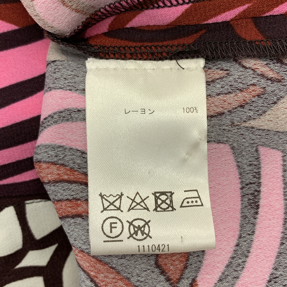 marimekko / マリメッコ Alice Torstai アリストルスタイ 総柄 7分袖 プルオーバーブラウス