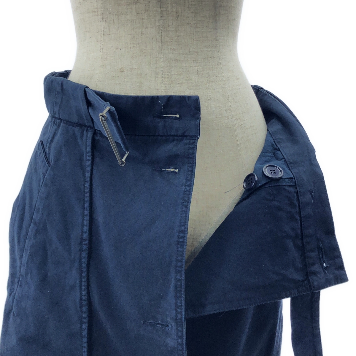 DRIES VAN NOTEN / ドリスヴァンノッテン コットン トレンチ ラップ スカート