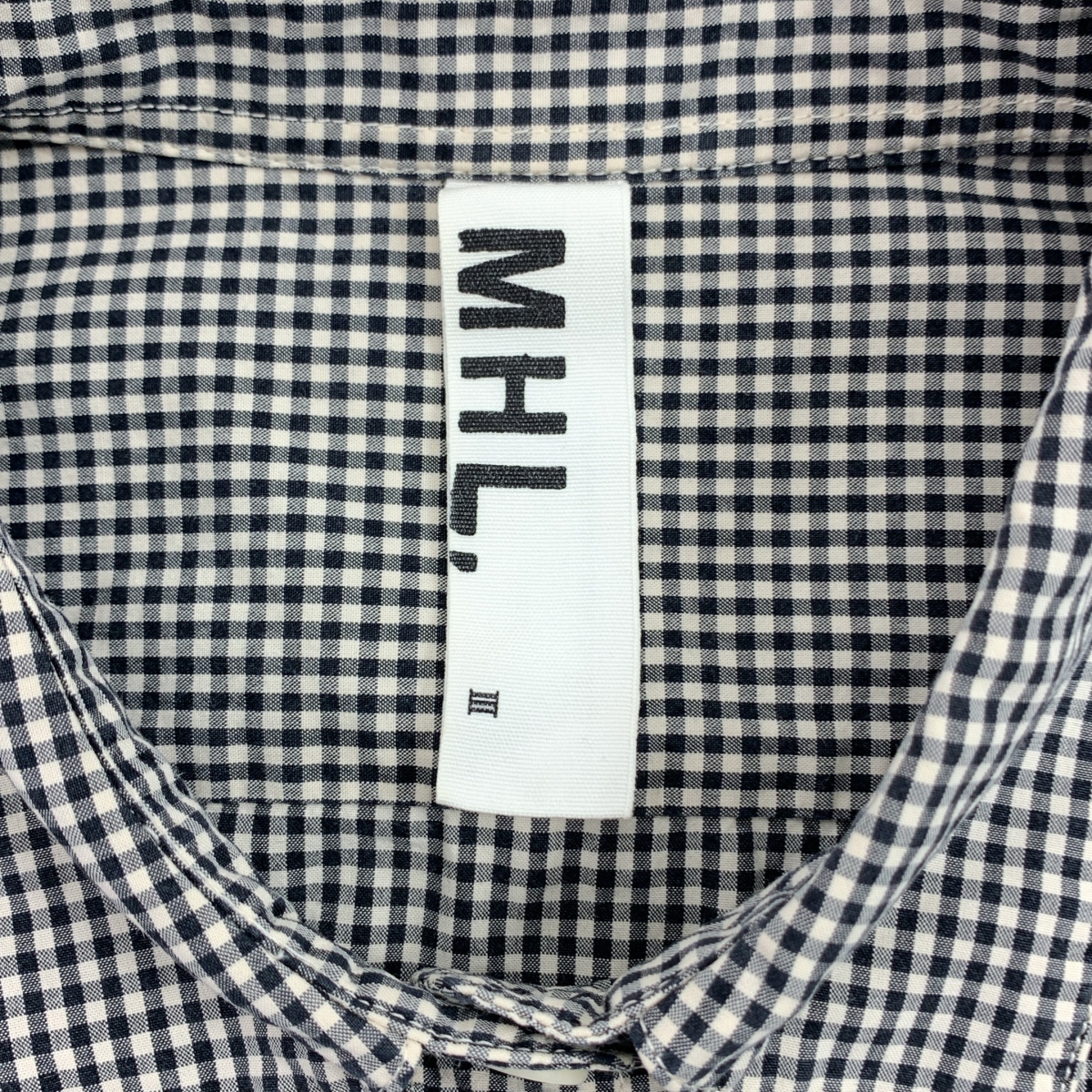 MHL. / エムエイチエルマーガレットハウエル ギンガムチェック レギュラーカラー シャツ ブラウス