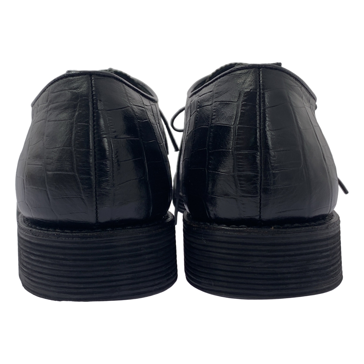 KIDS LOVE GAITE / キッズラブゲイト レザー クロコ型押し レースアップ シューズ